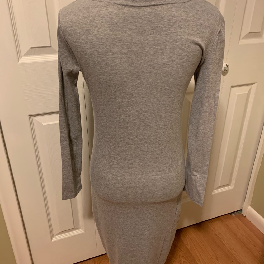 Jersey V-neck dress - Picture 2 of 2